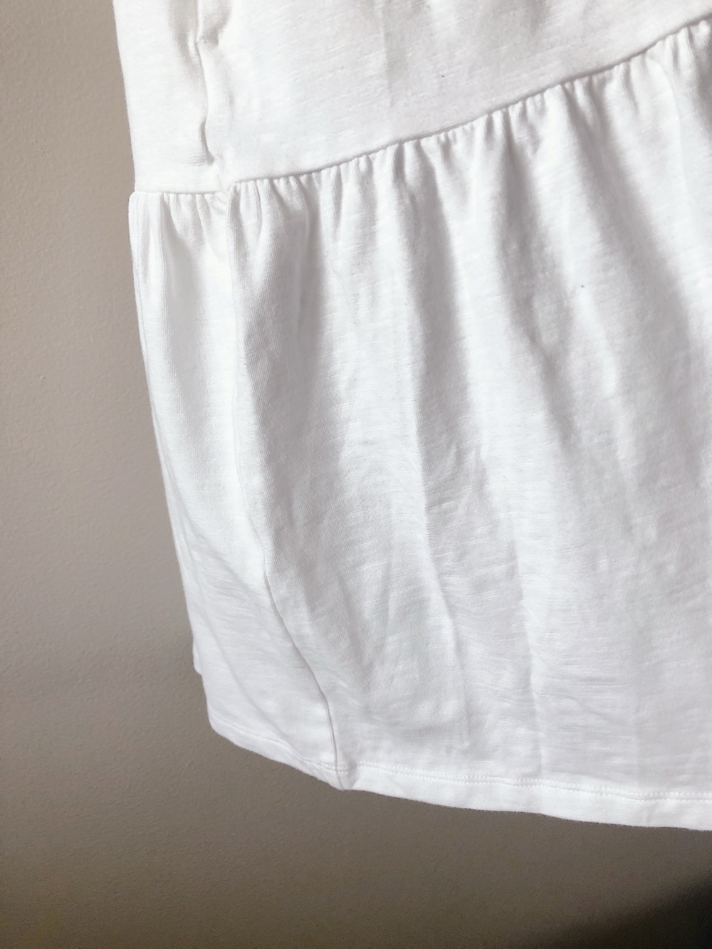 Old Navy Braided-Strap Tiered Mini White Swing Dress women’s size large - Picture 8 of 14